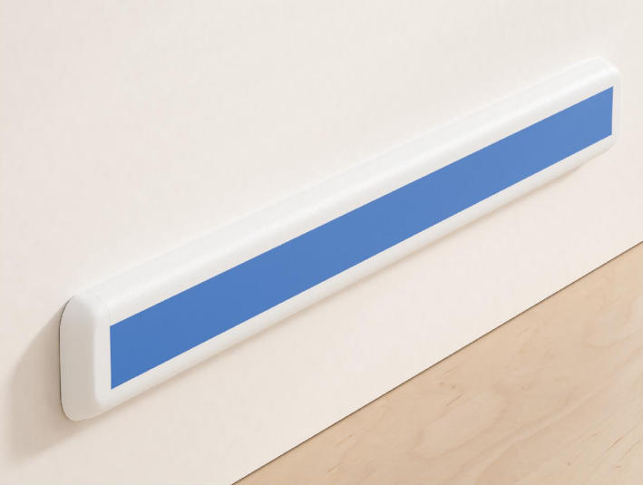 Modern ZS HS-610 Hospital Wall-Mounted Stair Railings 200mm Aluminum Alloy PVC Paintable Water & Rust Resistant 3-Year W